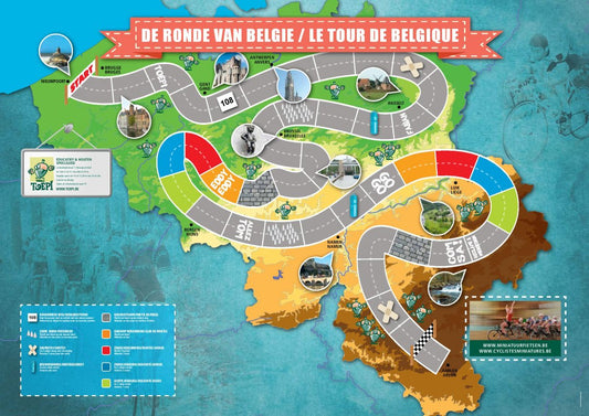Spelbord ronde van België